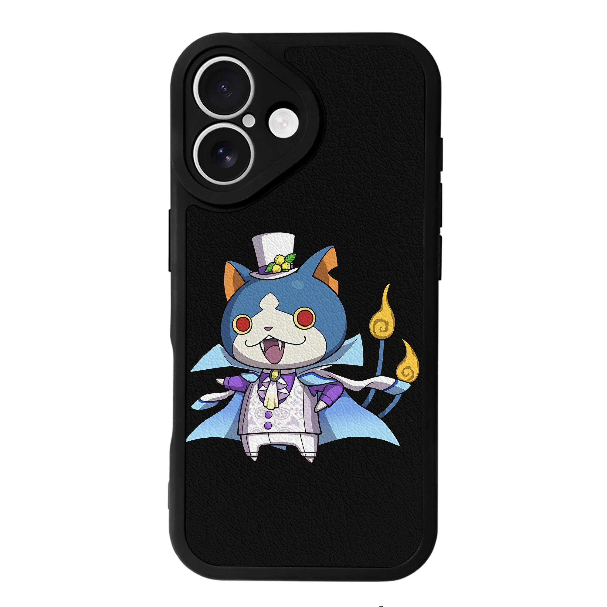 （画像用） 妖怪ウォッチ Yo-kai Watch 【iPhone 16シリーズ対応】シリコンスマホケース（レザー調） 材質：シリコン